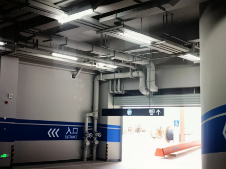 地下室综合管线通过BIM软件优化布置图