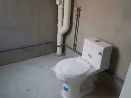 住宅毛坯房给水支管，大便器安装